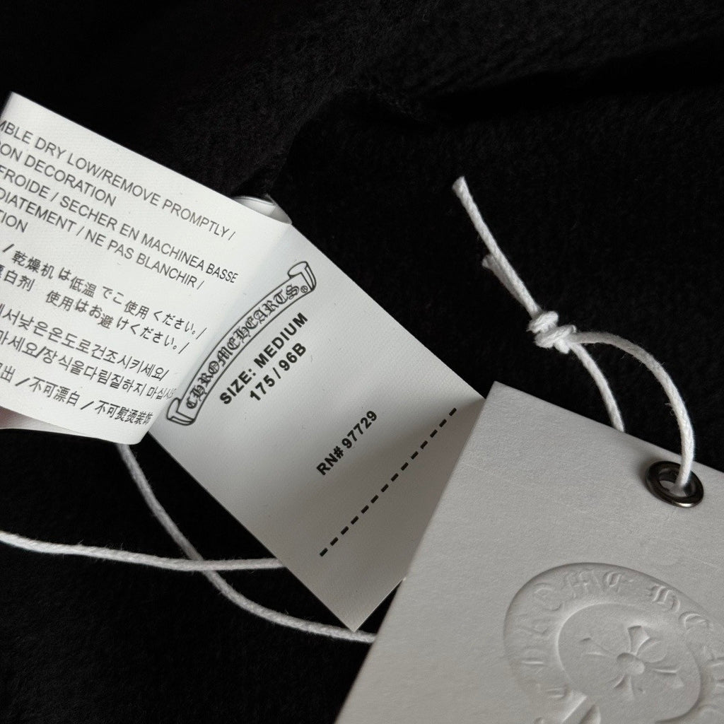 Chrome Hearts 925 Sterling Silver Hardware Classic Horseshoe Flower Arm Zipper Sweatshirt #333189