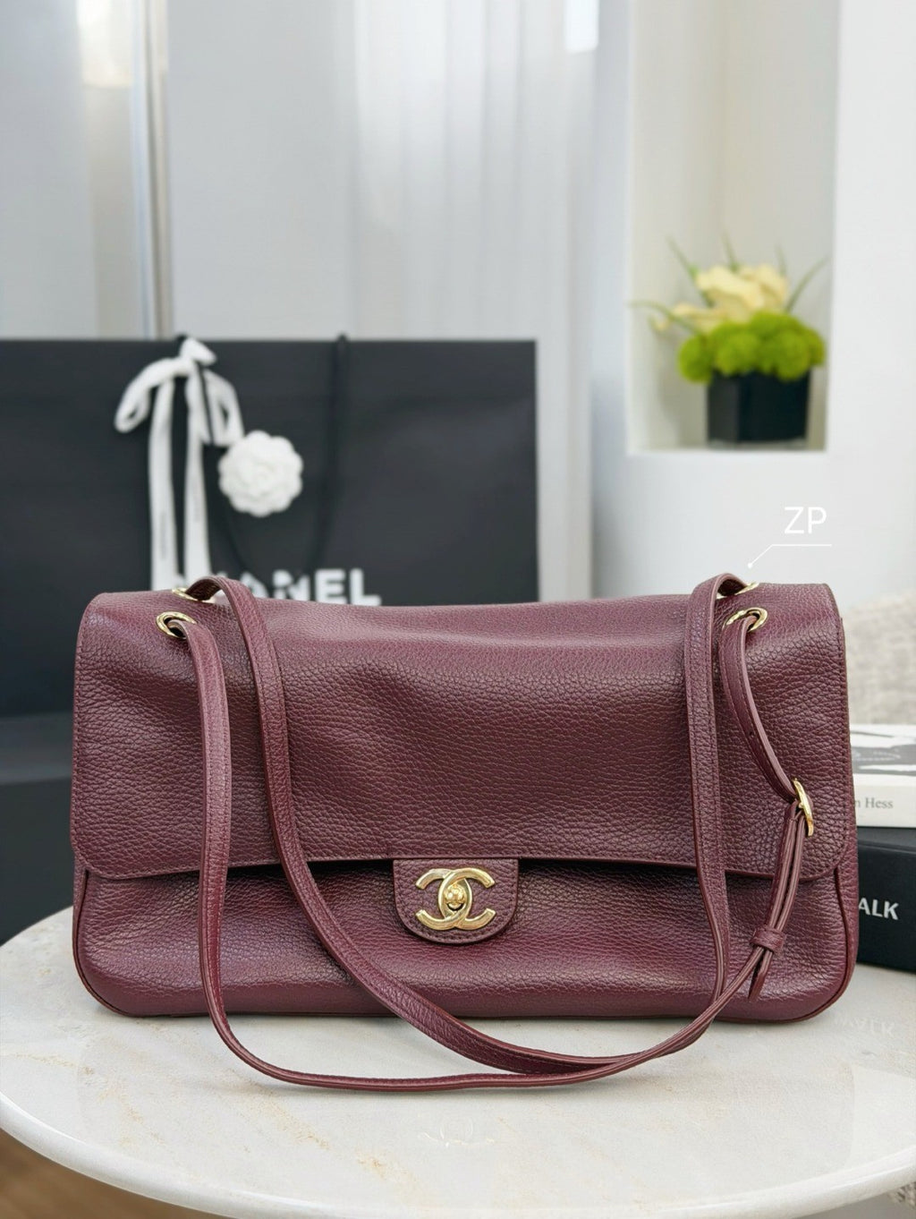 Chanel 26s Black And Silver Grained Calfskin Cf Maxi Flap Crossbody Bag Stylish Sophisticated And Elegant Available In Multiple Colours Lady Bags AS6231 #84387A