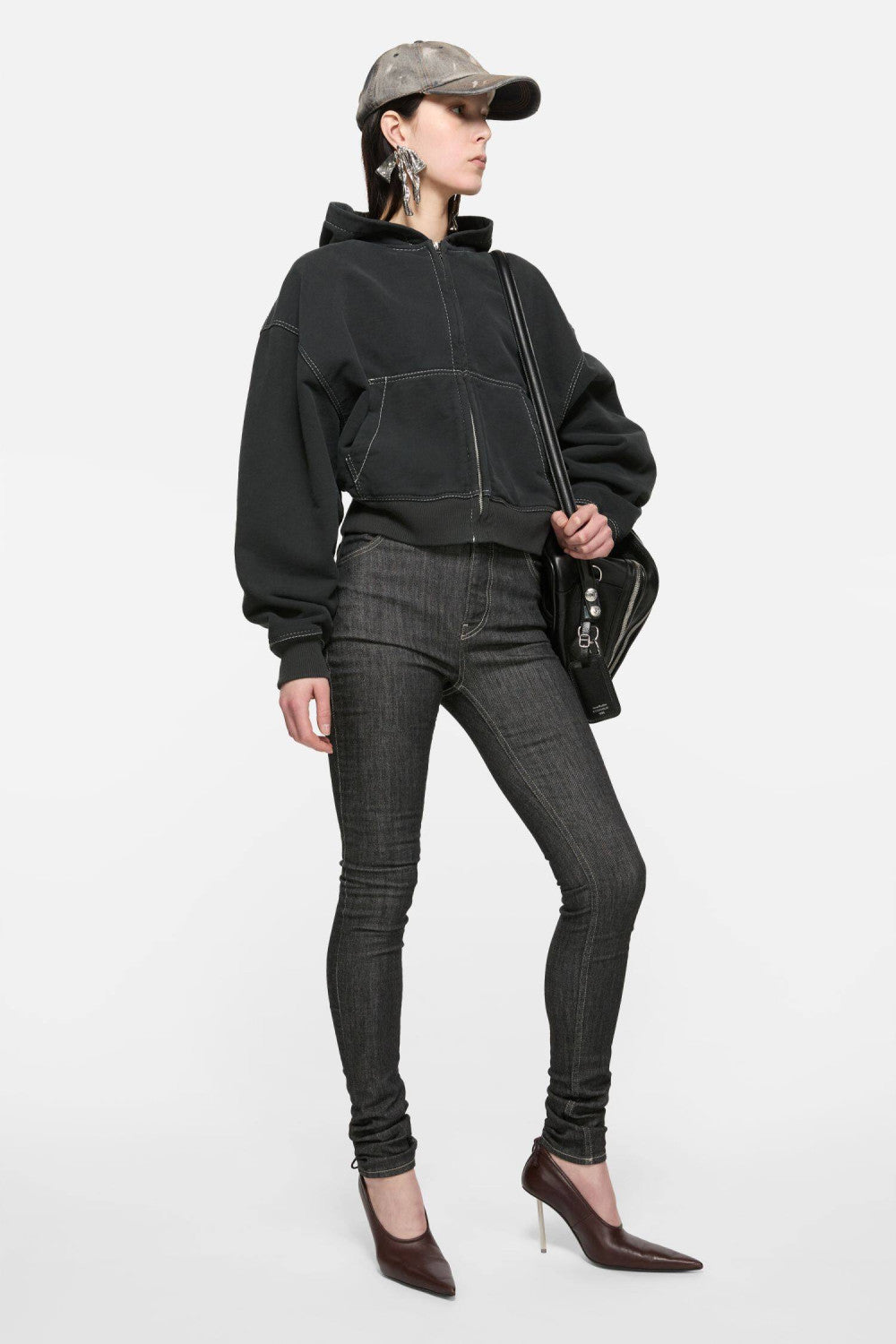 Acne Studios Hooded Zip-up Sweater Faded #333882