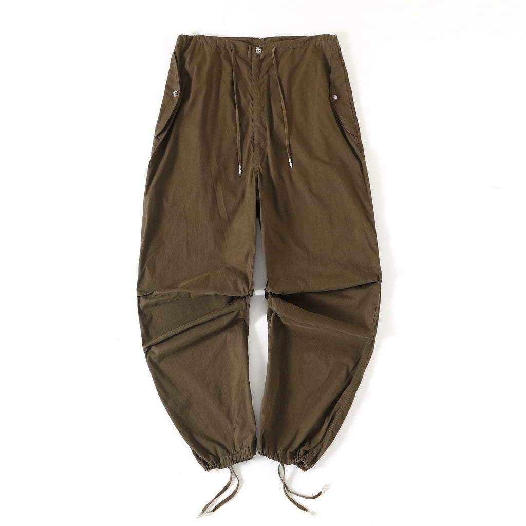 Chrome Hearts Men's Women's Spring And Summer Solid Color Wide Leg Loose Pants Drawstring Metal Button Retro High Street Casual Pants Ngvp #8294