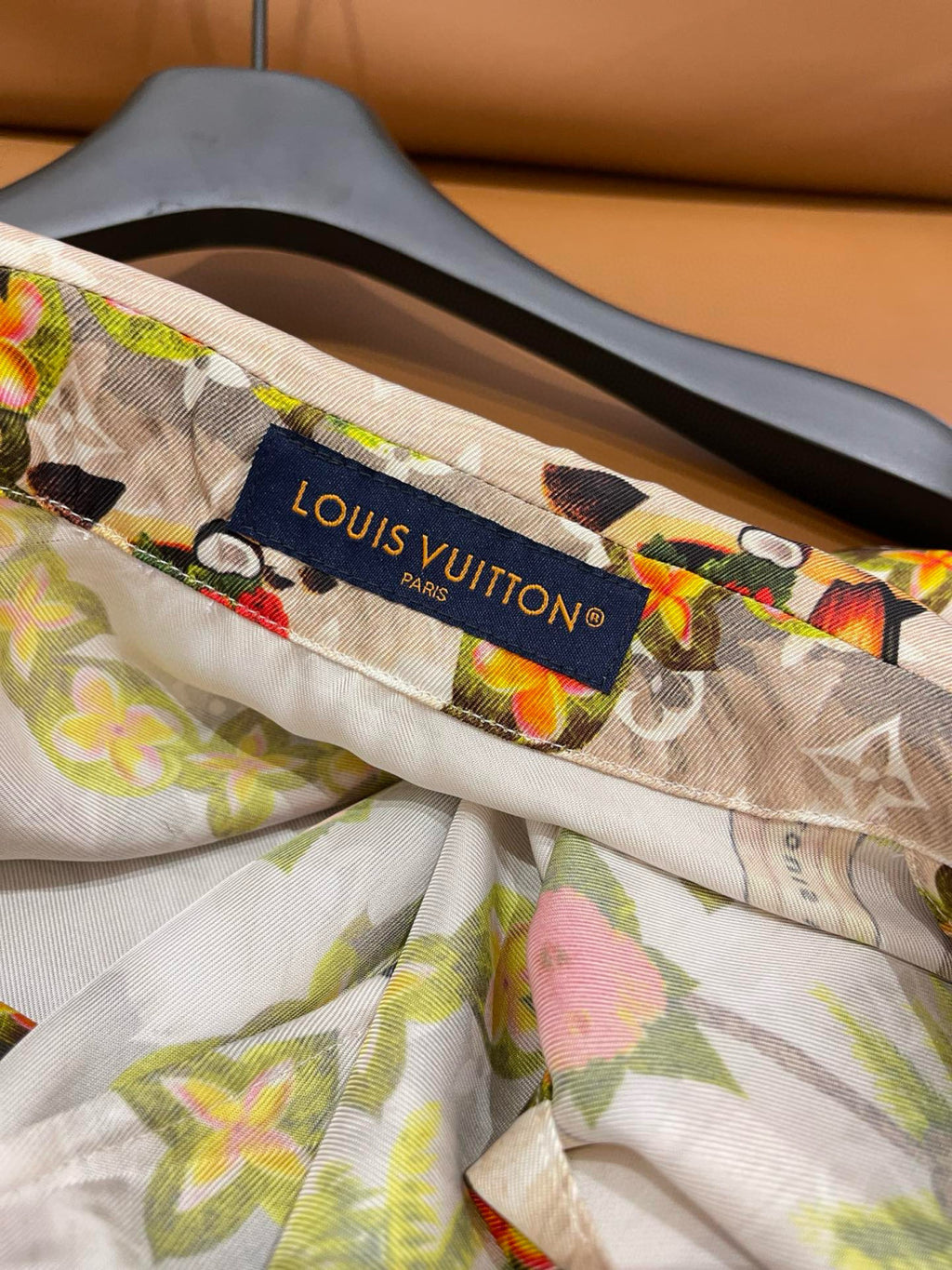 Louis Vuitton Men's Summer Floral Beach Print Single Breasted Short Sleeve Shirt Elasticated Waist Shorts Set Suit #72421
