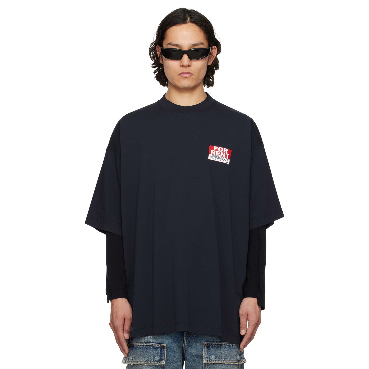 Vetements Men's Summer Round Neck Cotton Comfortable Loose Logo Printed Short Sleeve T-Shirt #76628