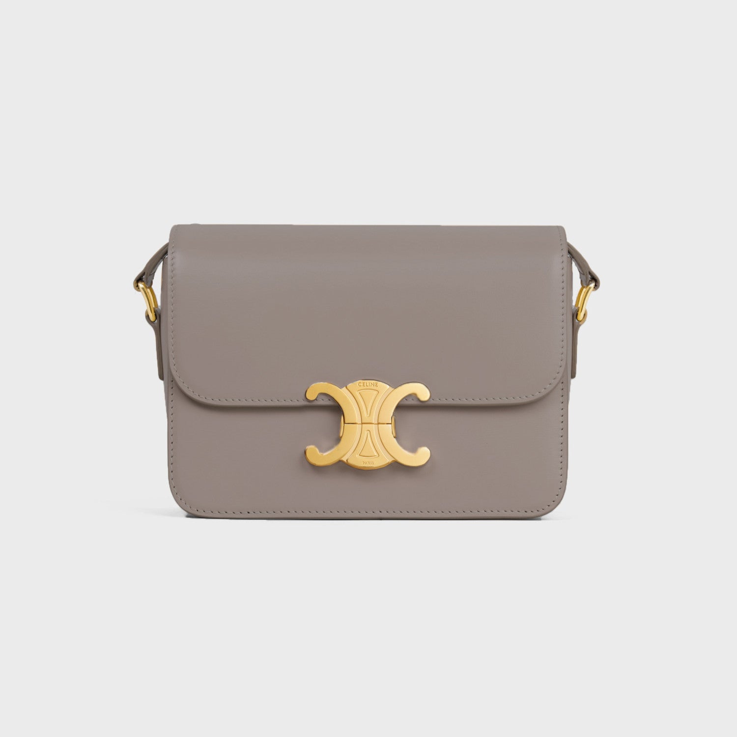 Celine Teen Triomphe Glossy Cow Leather Handbags Women's Temperament Luxury Solid Colour Temperament Crossbody Bag Logo Handbags Bag Bags #71965