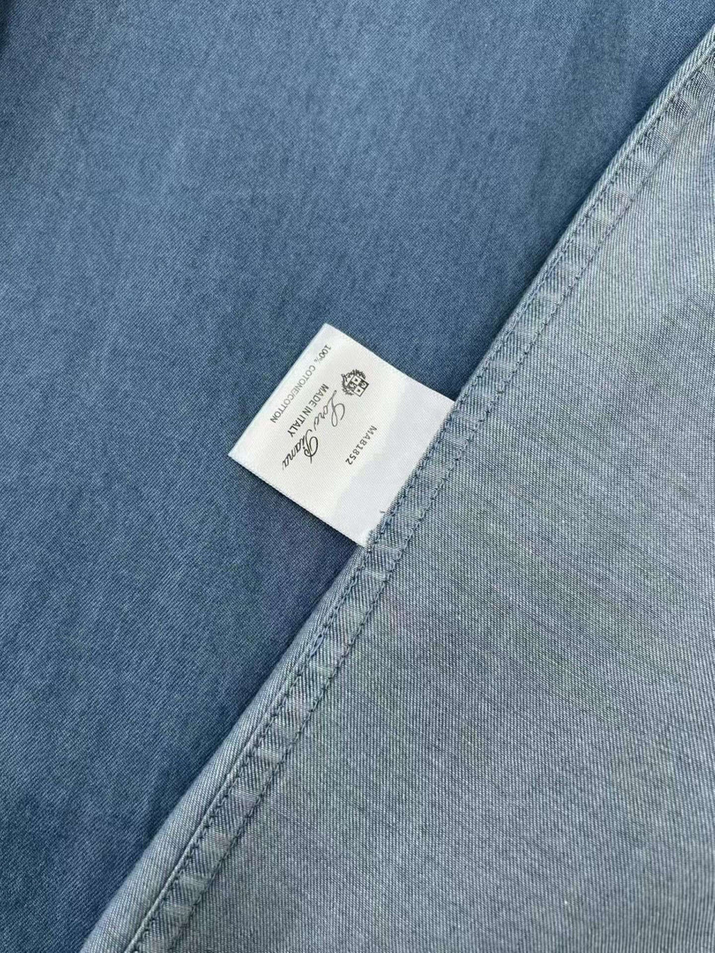 Loro Piana Top-quality Version André Shirt Cotton Ultra Stone-Washed #375405