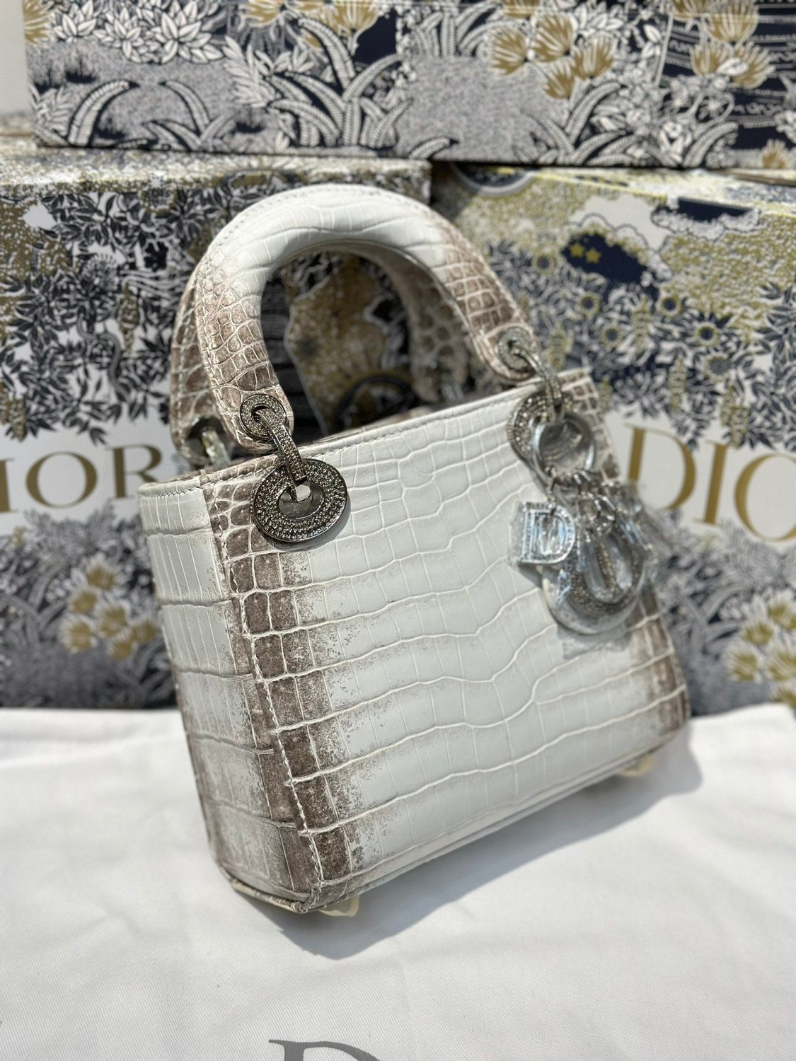 Dior Women's Fashion Classic Logo Badge Decorated Leather Chain Handbag Tote Shoulder Bag Bags #78757