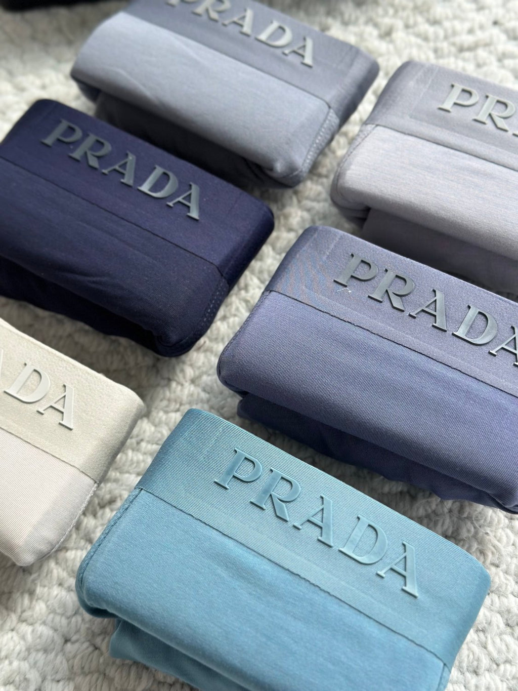 Prada Men's Modal Lightweight High Elastic Solid Color Breathable Boxer Shorts #333082