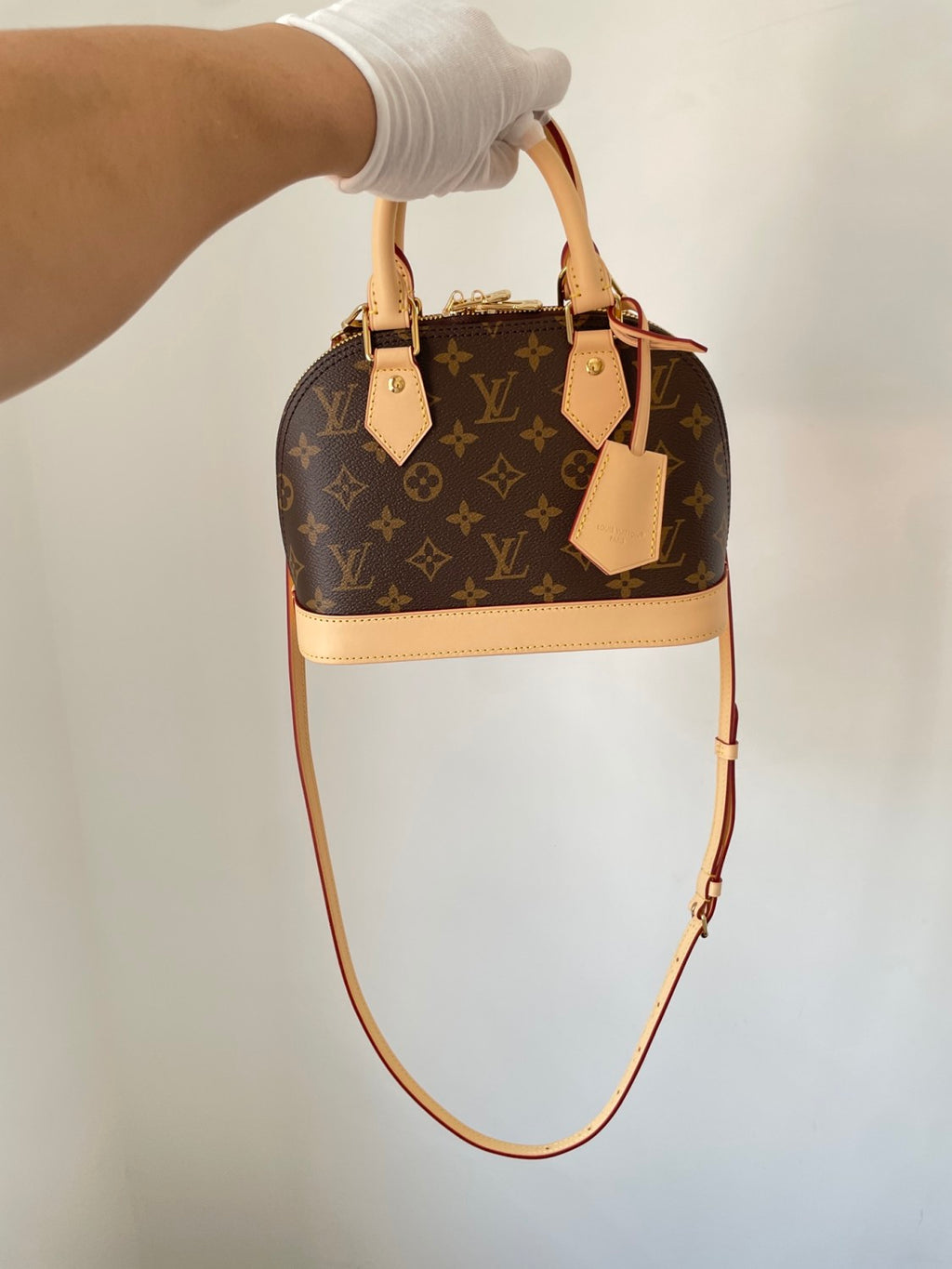 Louis Vuitton Women's Alma Bb Handbag Shoulder Bag Classic Monogram Canvas Handbag M53152 Bags #196946