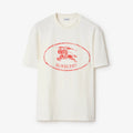 Burberry Men's Summer Knight Stamp Print Round Neck Cotton Loose Short Sleeve T-Shirt #77928