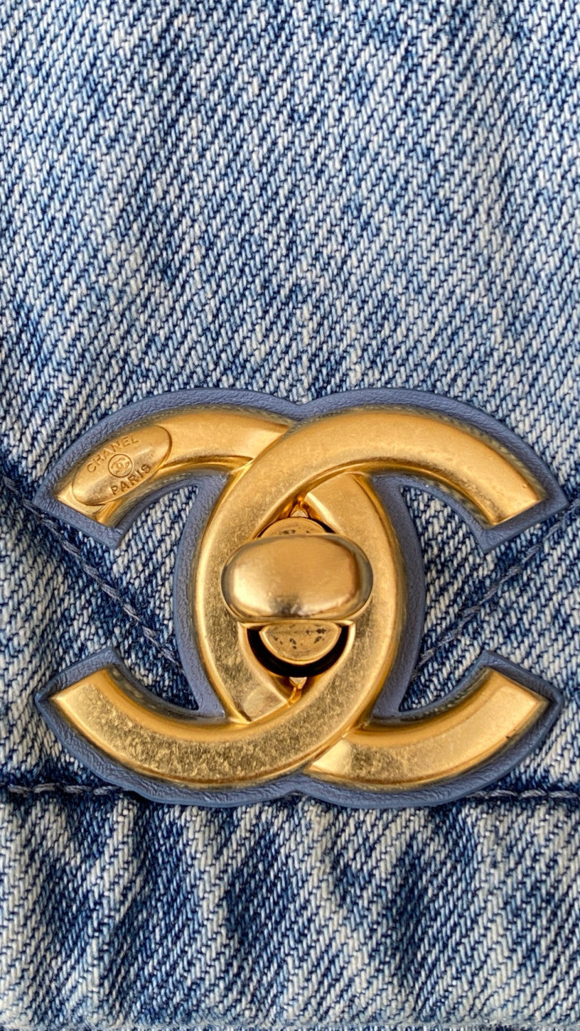 Chanel Women's Fashion Classic Logo Quilted Leather Chain-Strap Shoulder Tote Bag Bags AS5727-B22143-NB348 #79347