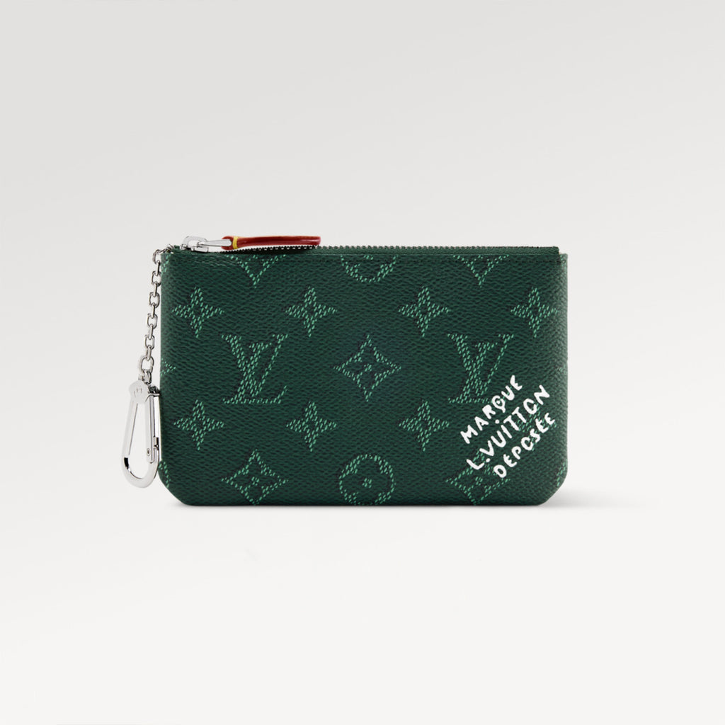 LOUIS VUITTON Monogram Heritage Canvas Chain Hook Zipper Mini Wallet Bag Bags  Key Pouch M27109 #82258A