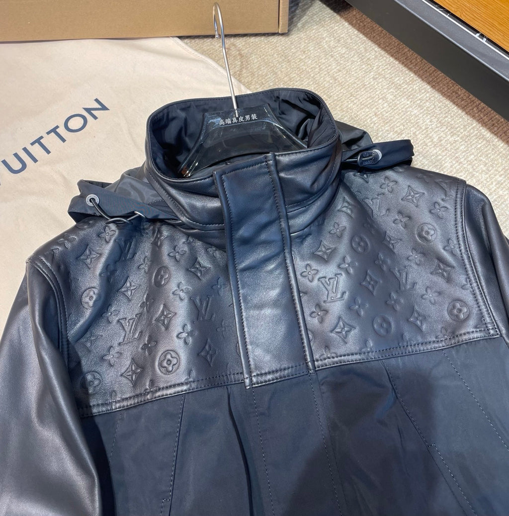 Louis Vuitton Leather Mix Windbreaker #336815