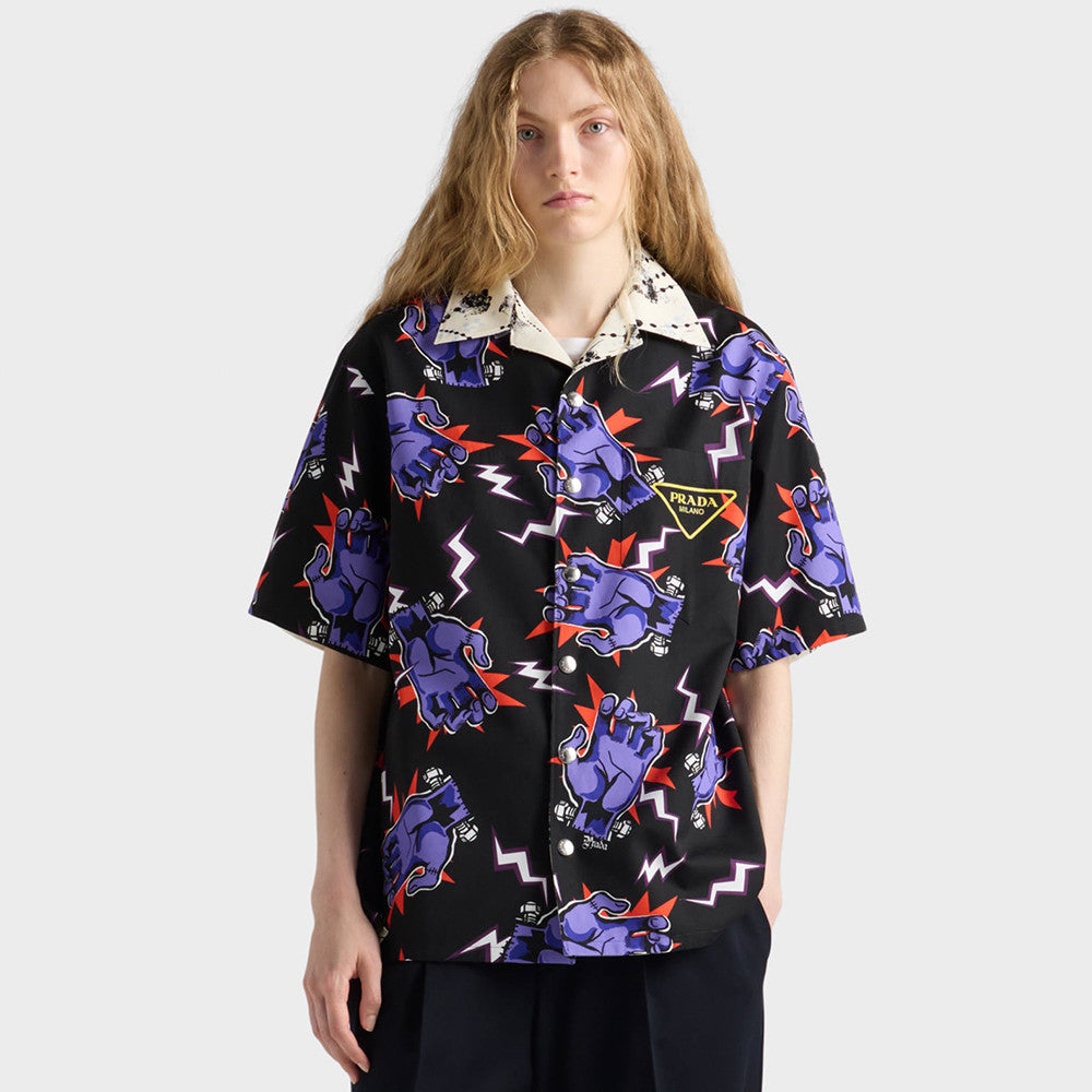 PRADA Timecapsule Printed Cotton Shirt #378085
