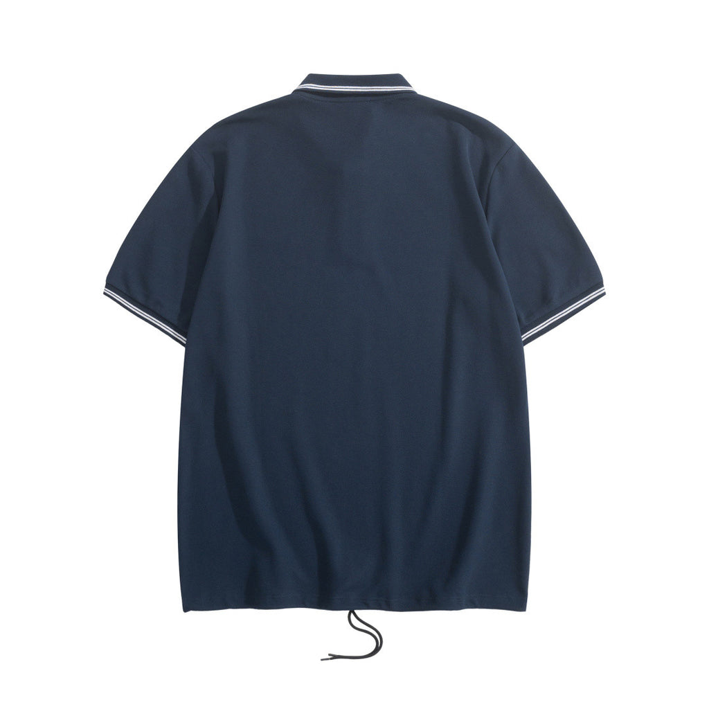 Prada Logo Embroidered Drawstring Polo #377664