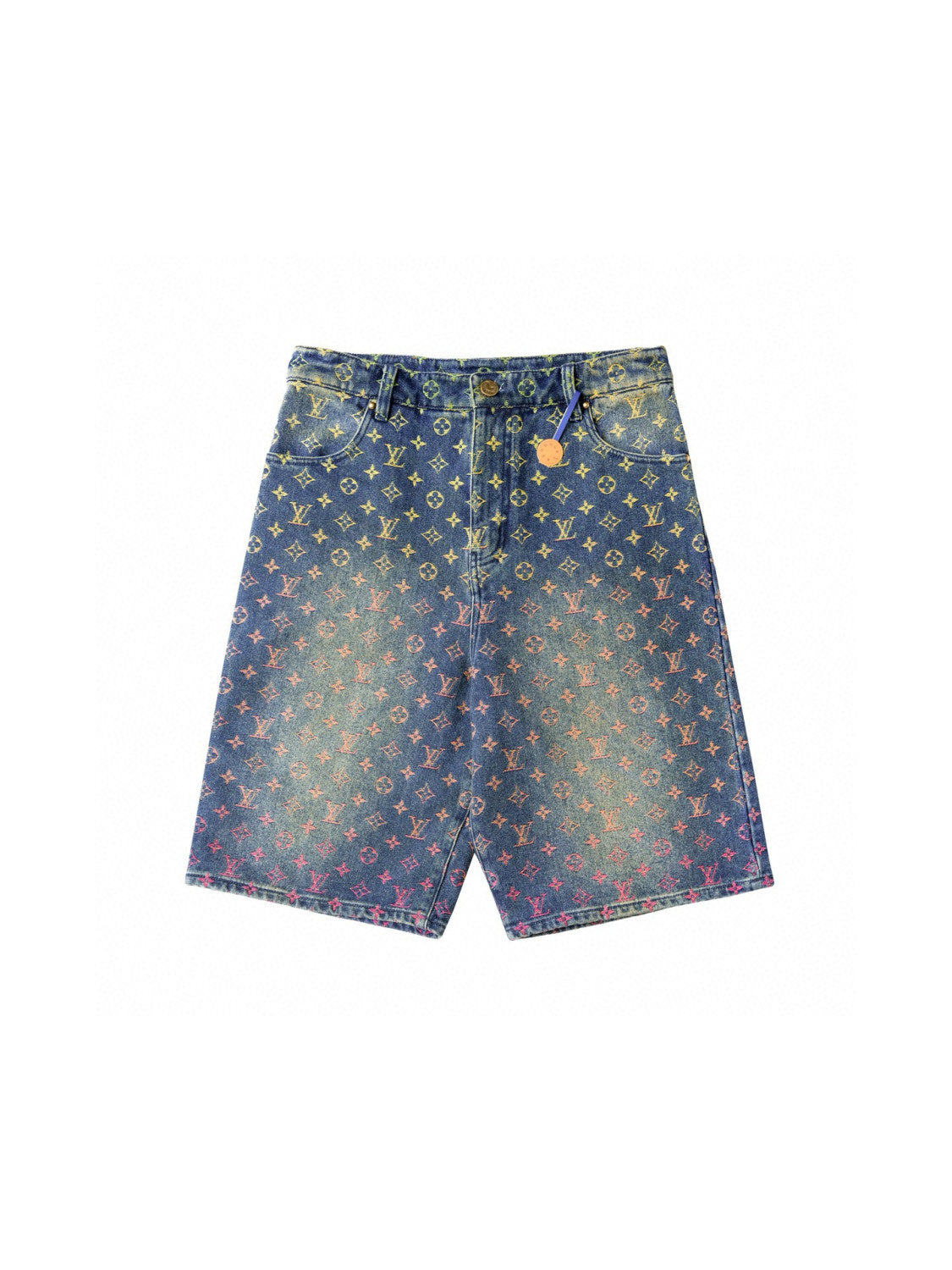 Louis Vuitton Denim Gradient Shorts Pants #94149