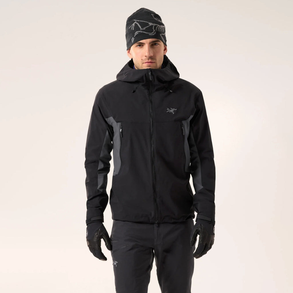 Arcteryx Serratus Hoody Men's Autumn/winter Fashion Casual Solid Color Logo Embroidery Soft Shell Fabric Hooded Zipper Jacket #78322