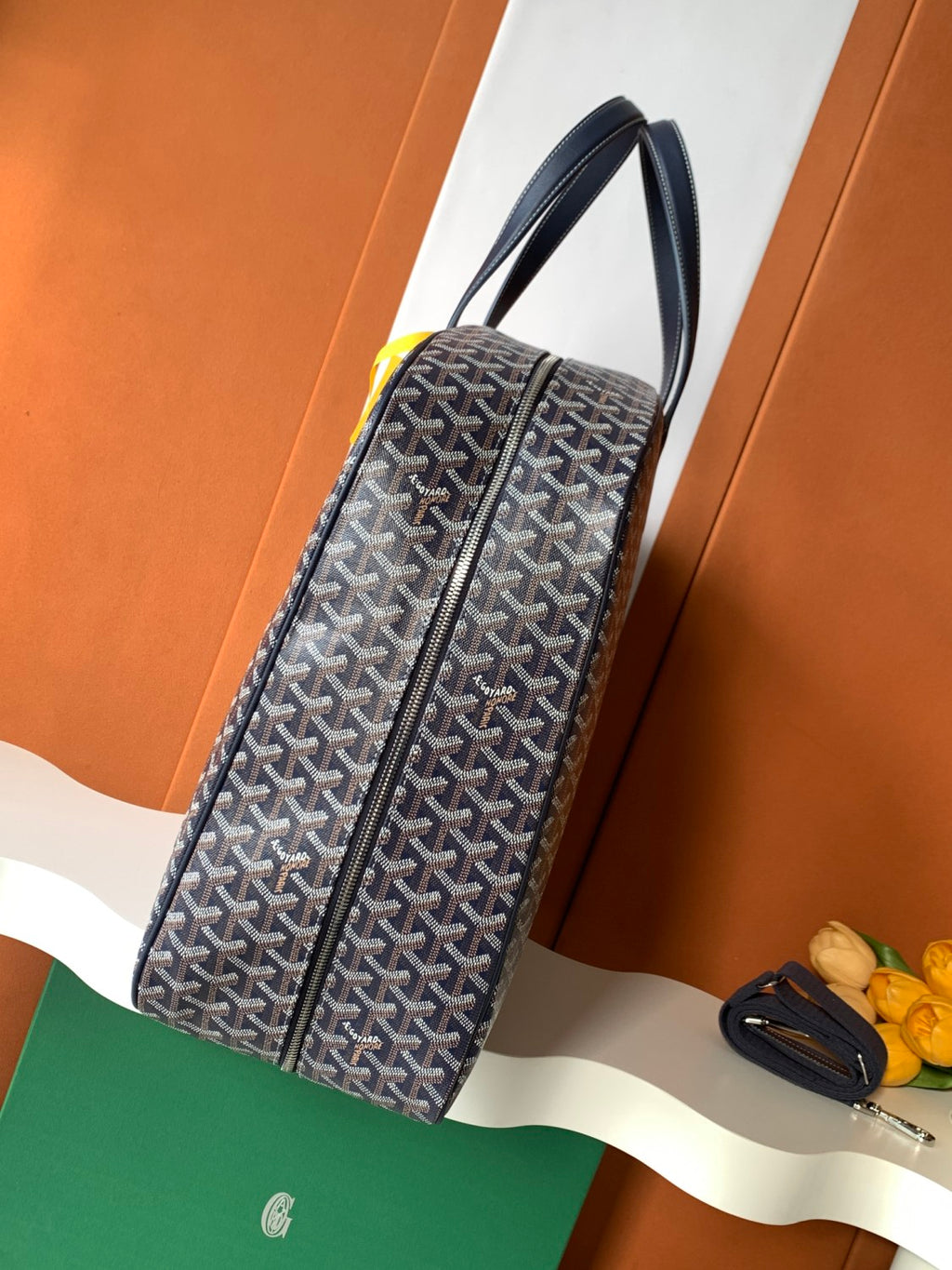 GOYARD Men's Women's Savile Row Clothes Bag Full Print Zipper Closure Handbag Solid Color Travel Bag Bags SAVIL2GMLTY01CL01P #77626