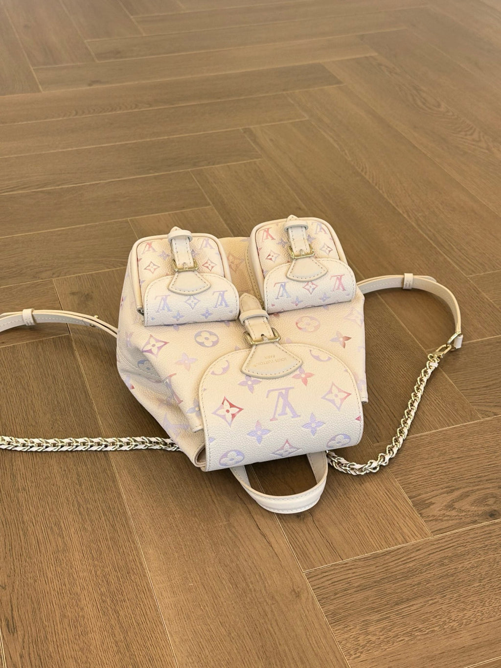 LOUIS VUITTON Backup Monogram Empreinte Leather Handbags M15113 #380055