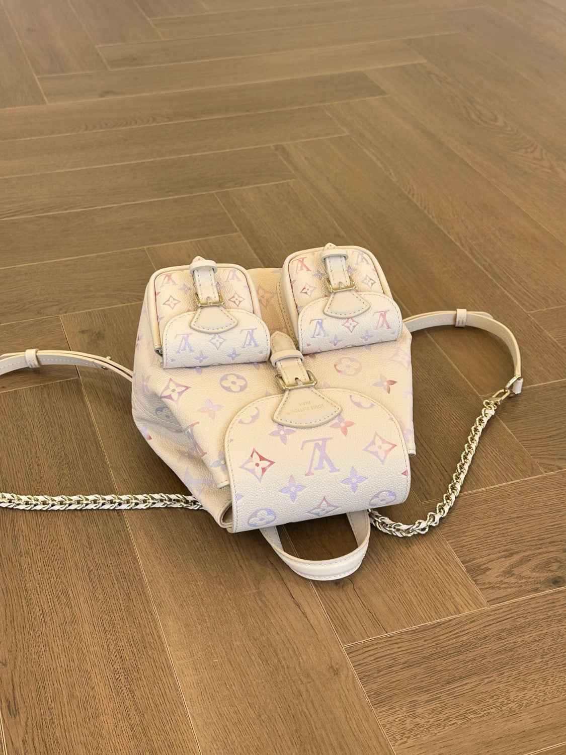 LOUIS VUITTON Backup Monogram Empreinte Leather Handbags M15113 #380055