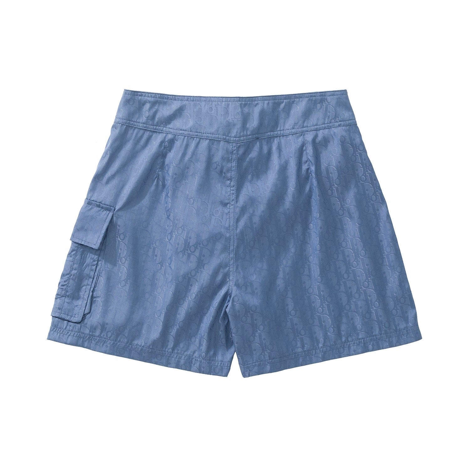 Dior Men's Summer Solid Color Logo Monogram Full Print Drawstring Tie Polyester Shorts Pants #72363