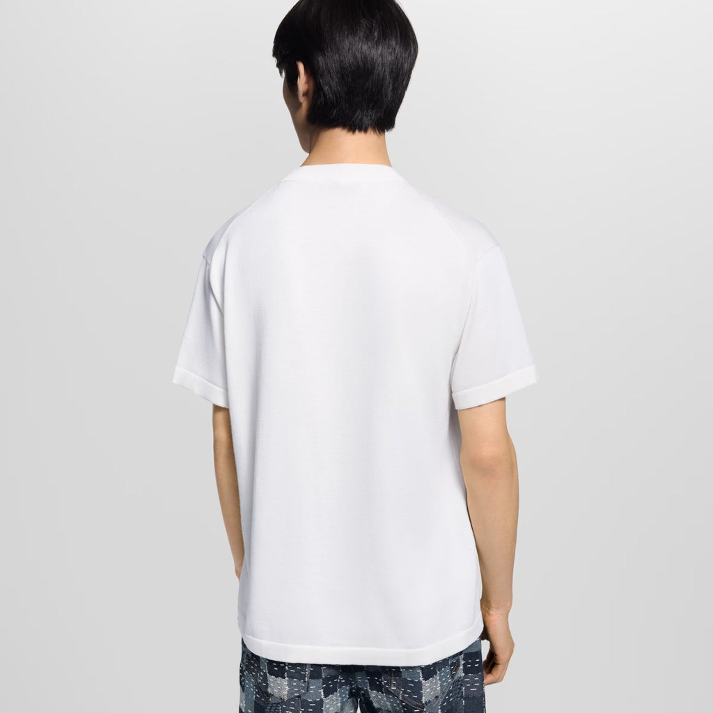 Louis Vuitton Men's And Women's Summer Solid Color Fashion Casual Letter Print Embroidered Short Sleeve Round Neck T-Shirt #78217