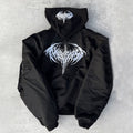 GRAILZ Playboi Carti Narcissist Cropped Bomber Jacket Men's Autumn And Winter Embroidered Logo Zipper Long Sleeve Solid Color Hooded Jacket Coat #71839