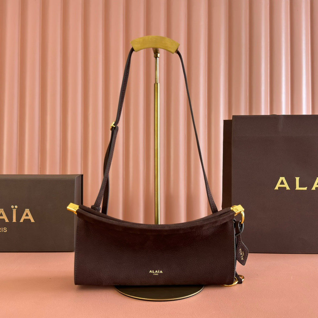 Alaïa Noir Le Click East West Small Bag in Calfskin #336794
