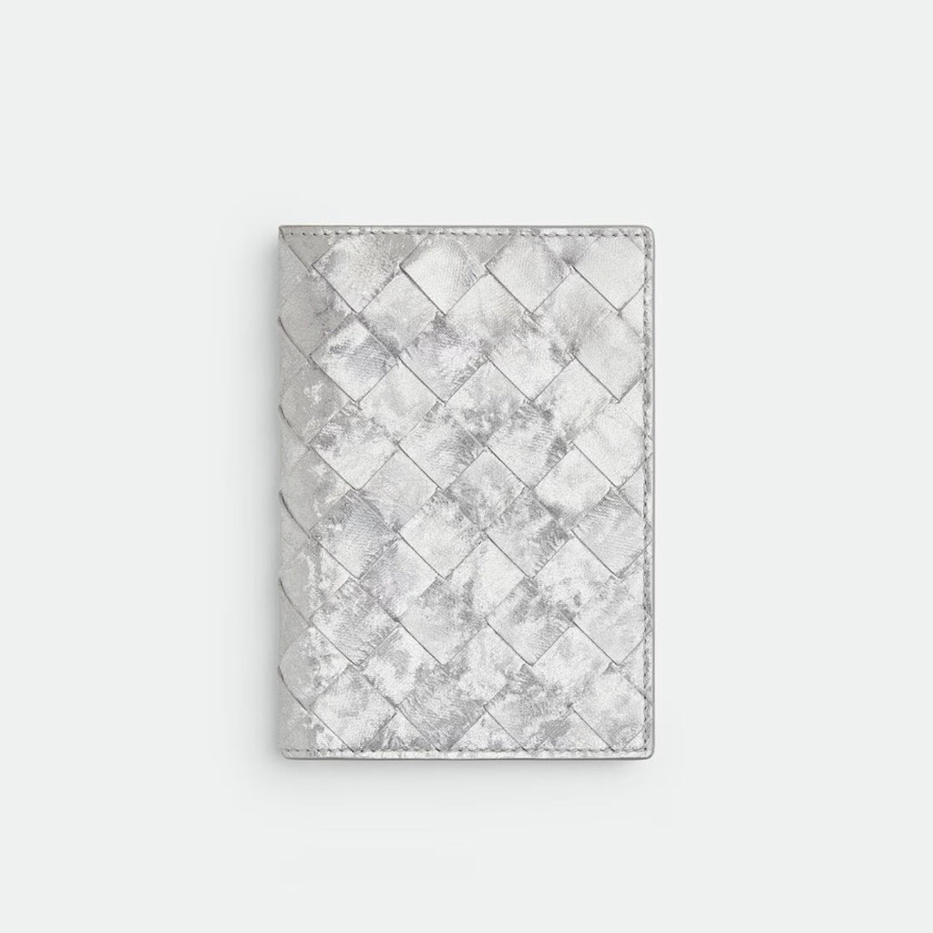 Bottega Veneta 26SS New Woven Folding Style Passport Clip Wallet Bag # 195273