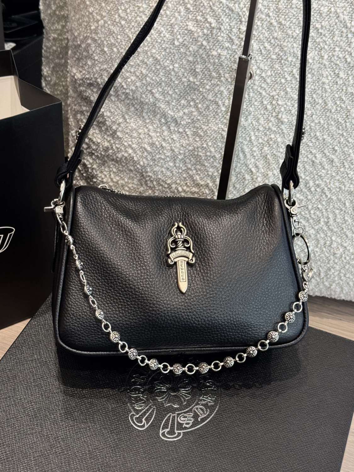 Chrome Hearts Women's Solid Silver Accent Tote Underarm Shoulder Bag Bags #75647