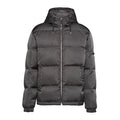 Prada Men's Autumn and Winter Solid Color Hooded Zipper Long Sleeve Puffer Down Jacket #73319
