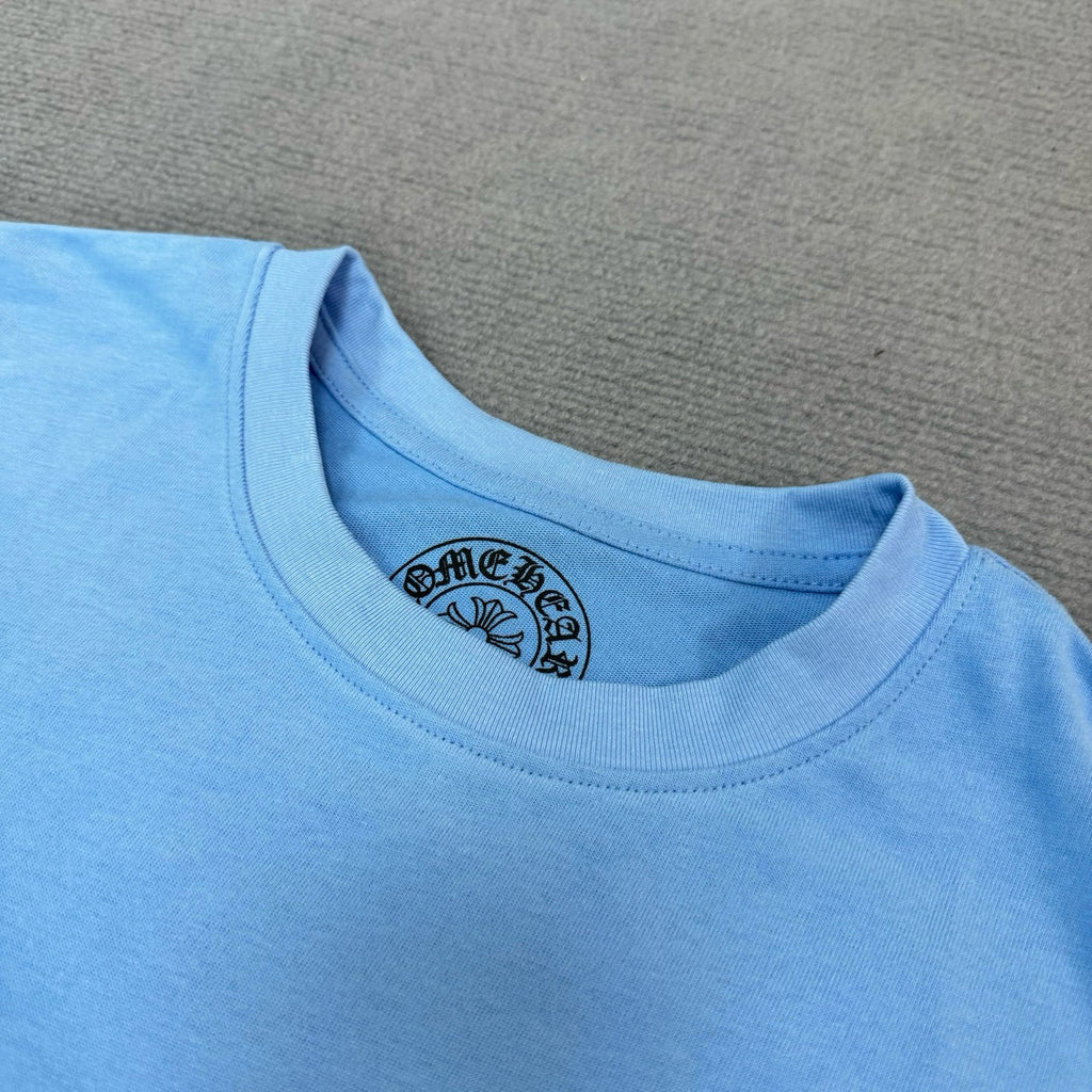 Chrome Hearts Men's Summer Solid Color Printed Round Neck Cotton Short Sleeve T-Shirt #75818