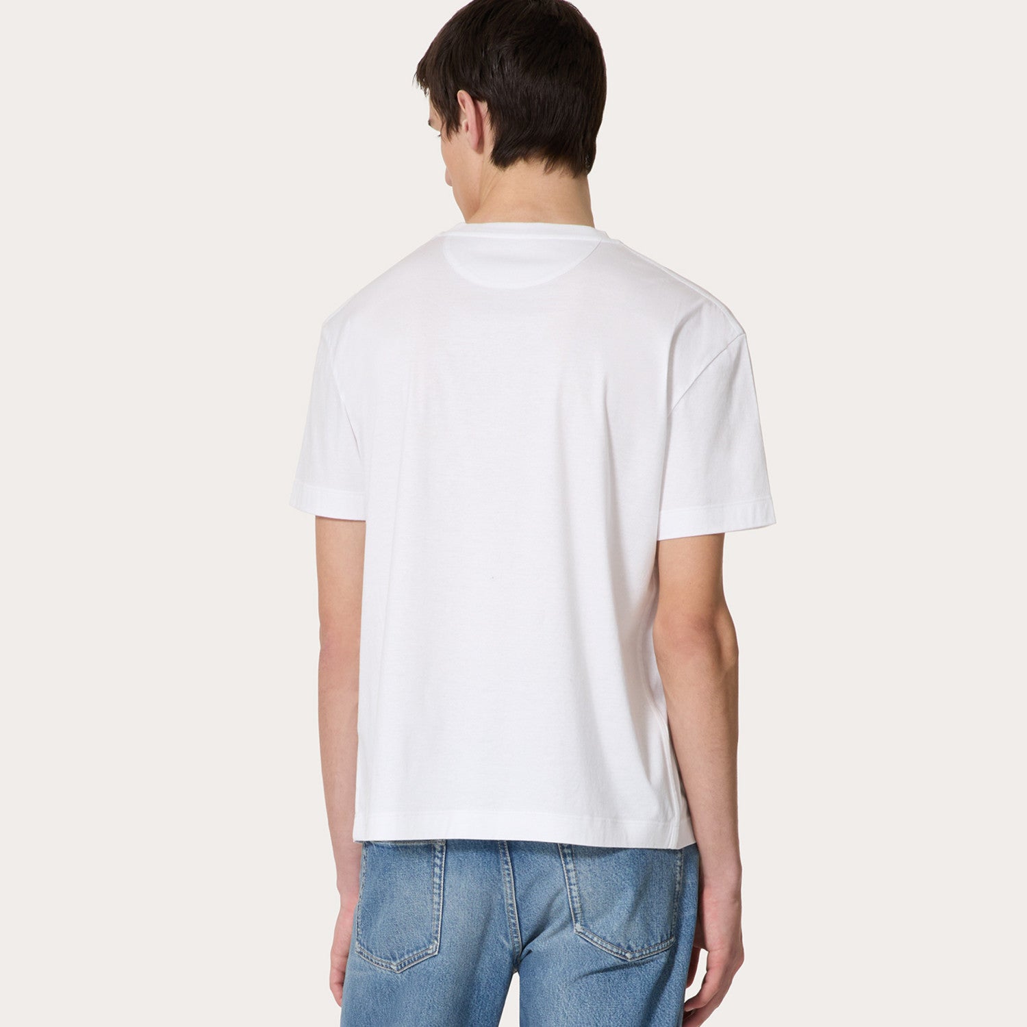 Valentino Men's Spring Summer Cotton Short Sleeve Fashion Casual Pocket Solid Color Simple T-Shirt Ngvp#8768
