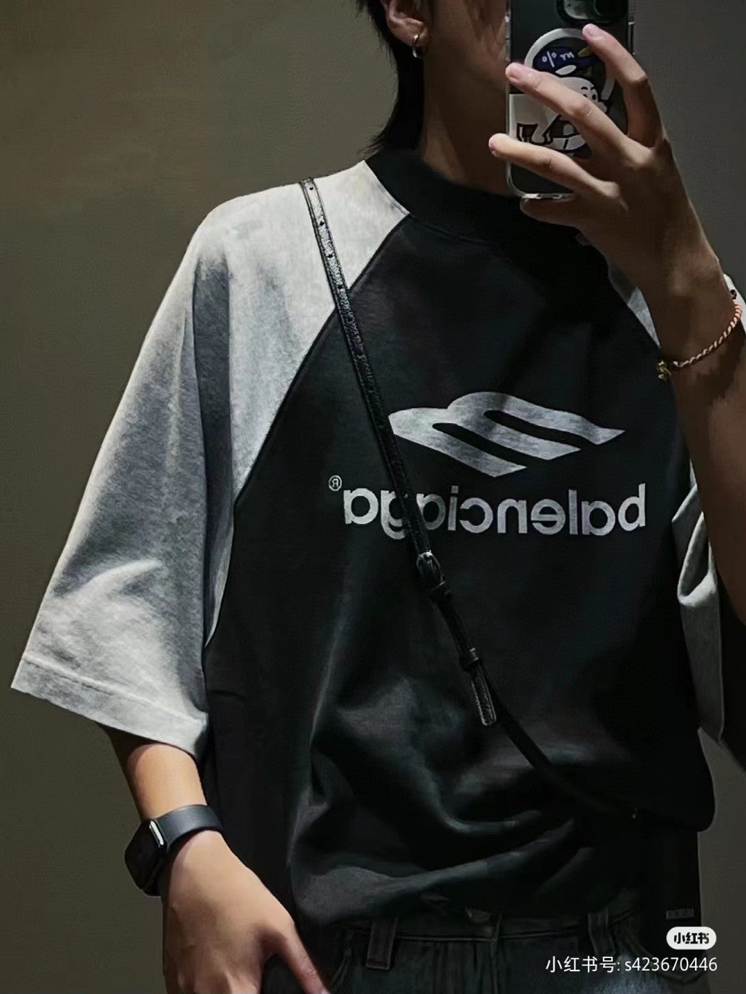 Balenciaga Clashing Colours Short Sleeve T-Shirt #96593