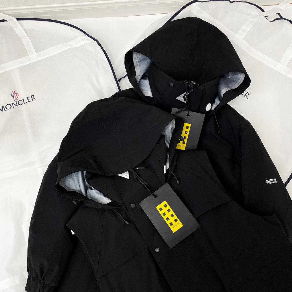 Moncler Black Hooded Down Jacket #22155