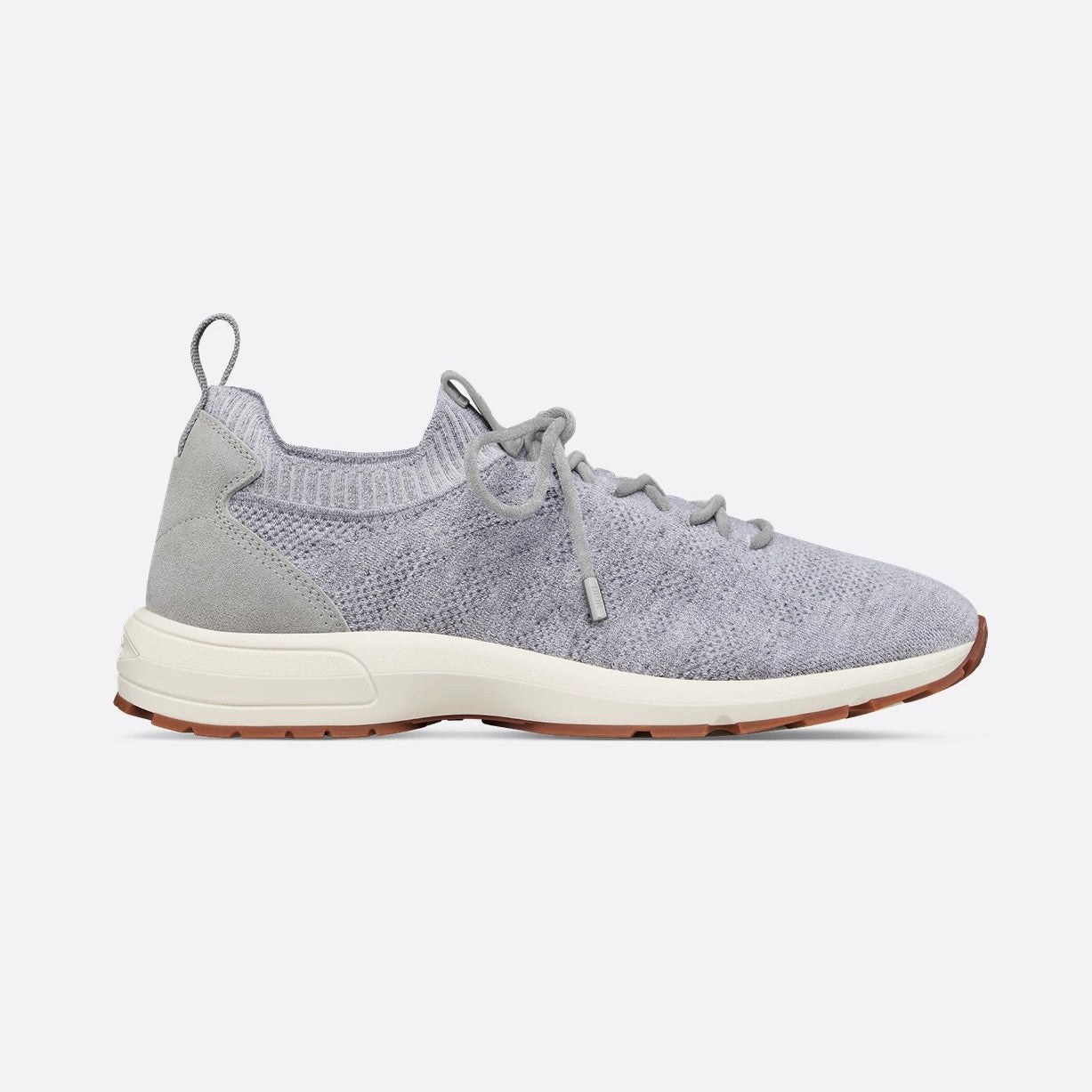 DIOR B80 Lounge Sneaker Dior Gray Cannage Cashmere Wool and Silk Knit with Dior Gray Suede#336623