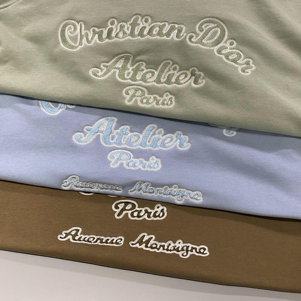 Dior Men's Autumn and Winter Solid Colour Embroidered Logo Pullover Thickened Hooded Sweatshirt #97852