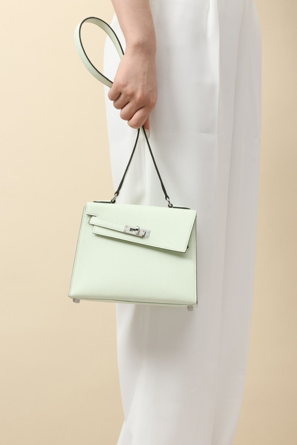 Hermes Women's Fashion Classic Reversible Asymmetric Silver Buckle Cowhide Shoulder Crossbody Tote Bag Bags #78783
