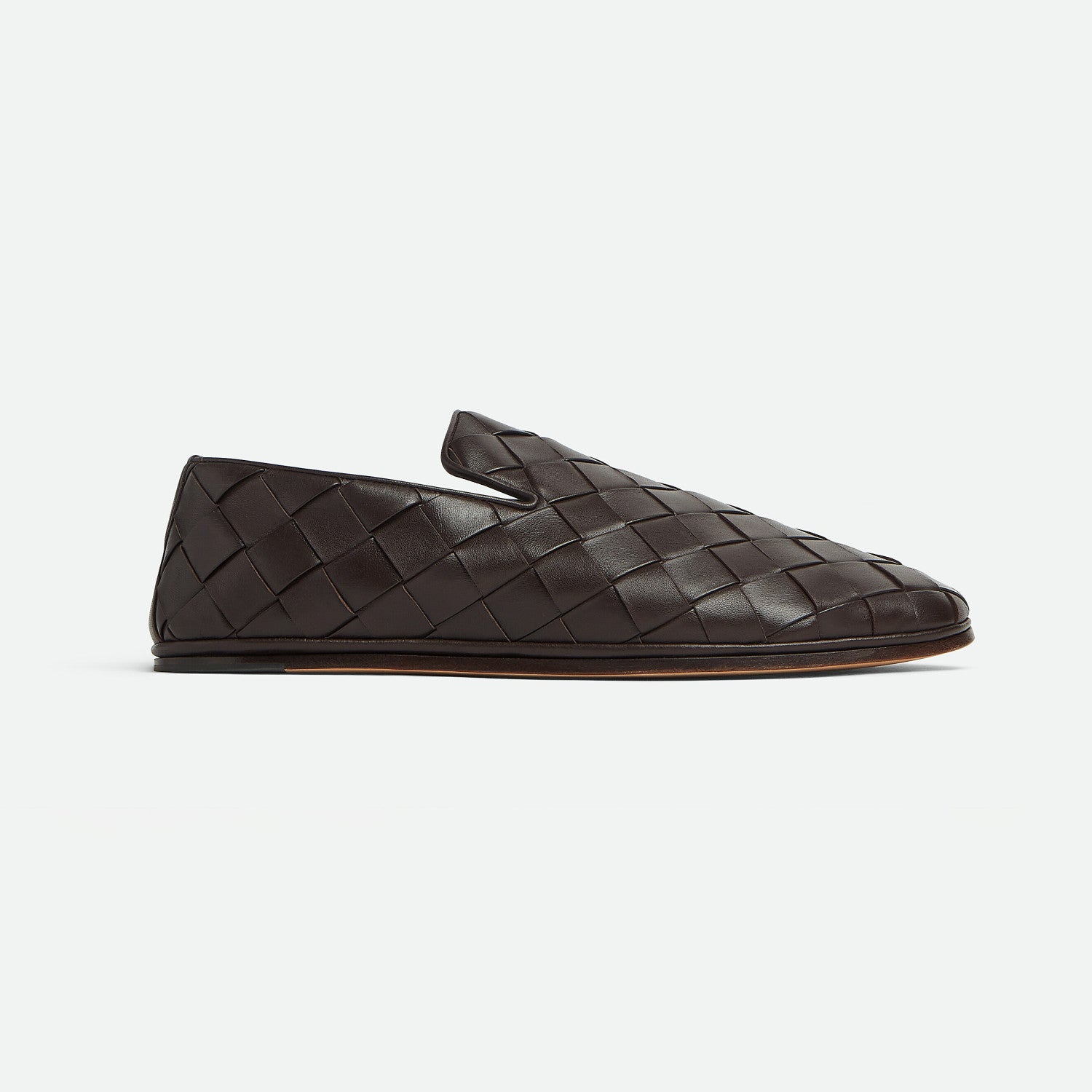 Bottega Veneta Men's and Women's Spring/Fall Fashion Casual Round Toe Slip On Leather Hand-Woven Oxford Shoes Shoes #78859