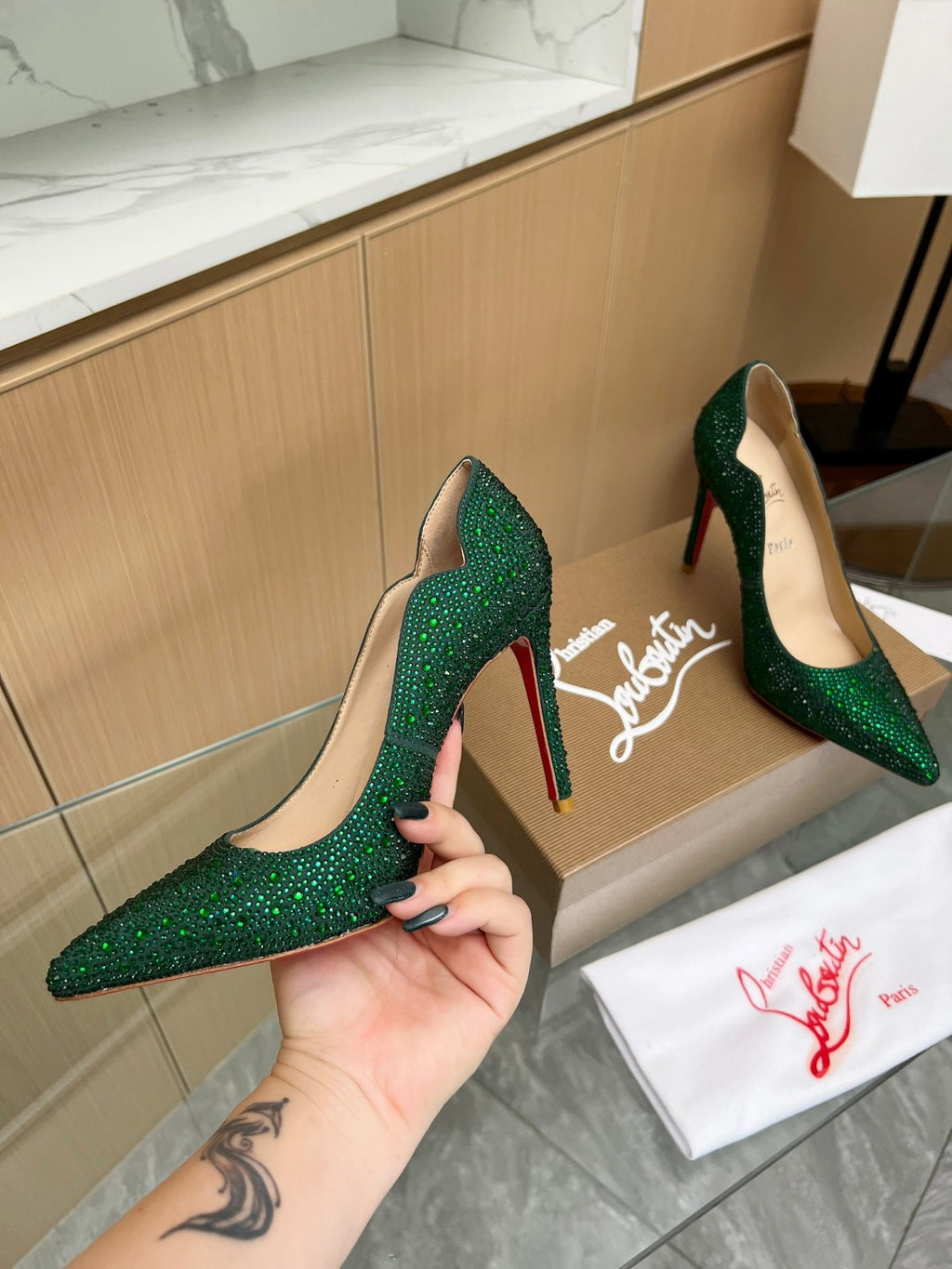 Christian Louboutin Diamond High Heels #333781