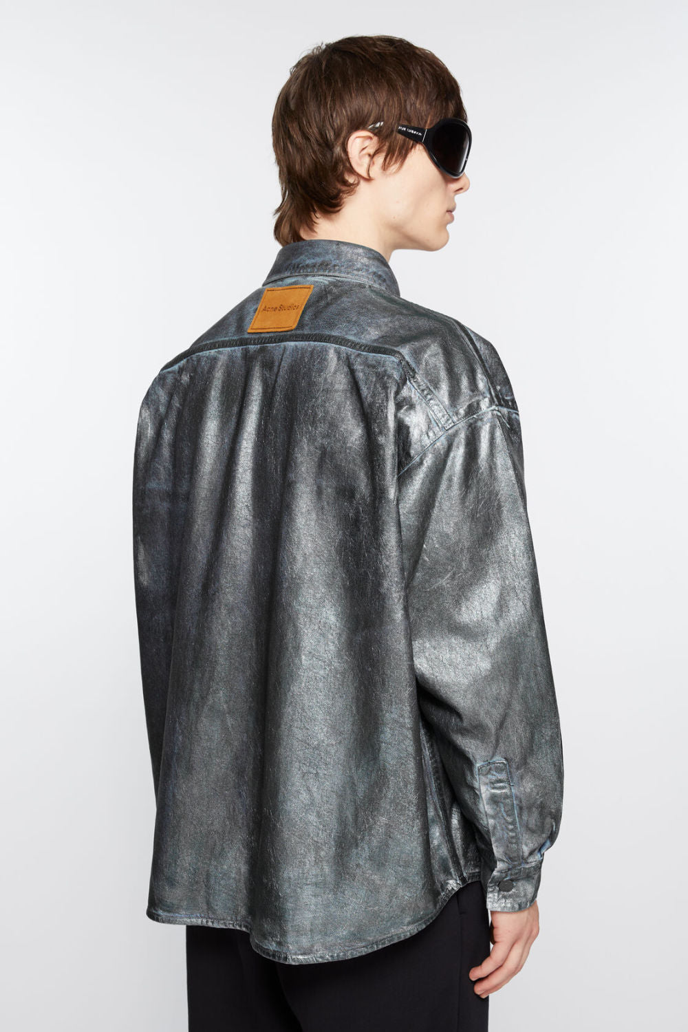Acne Studios Men's Women's Spring And Autumn Loose Denim Long Sleeve Lapel Cotton Shirt Casual Straight Denim Pants Ngvp #9387