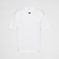 Prada Men's Summer Solid Color Triangle Logo Logo Round Neck Cotton Short Sleeve T-Shirt #75379