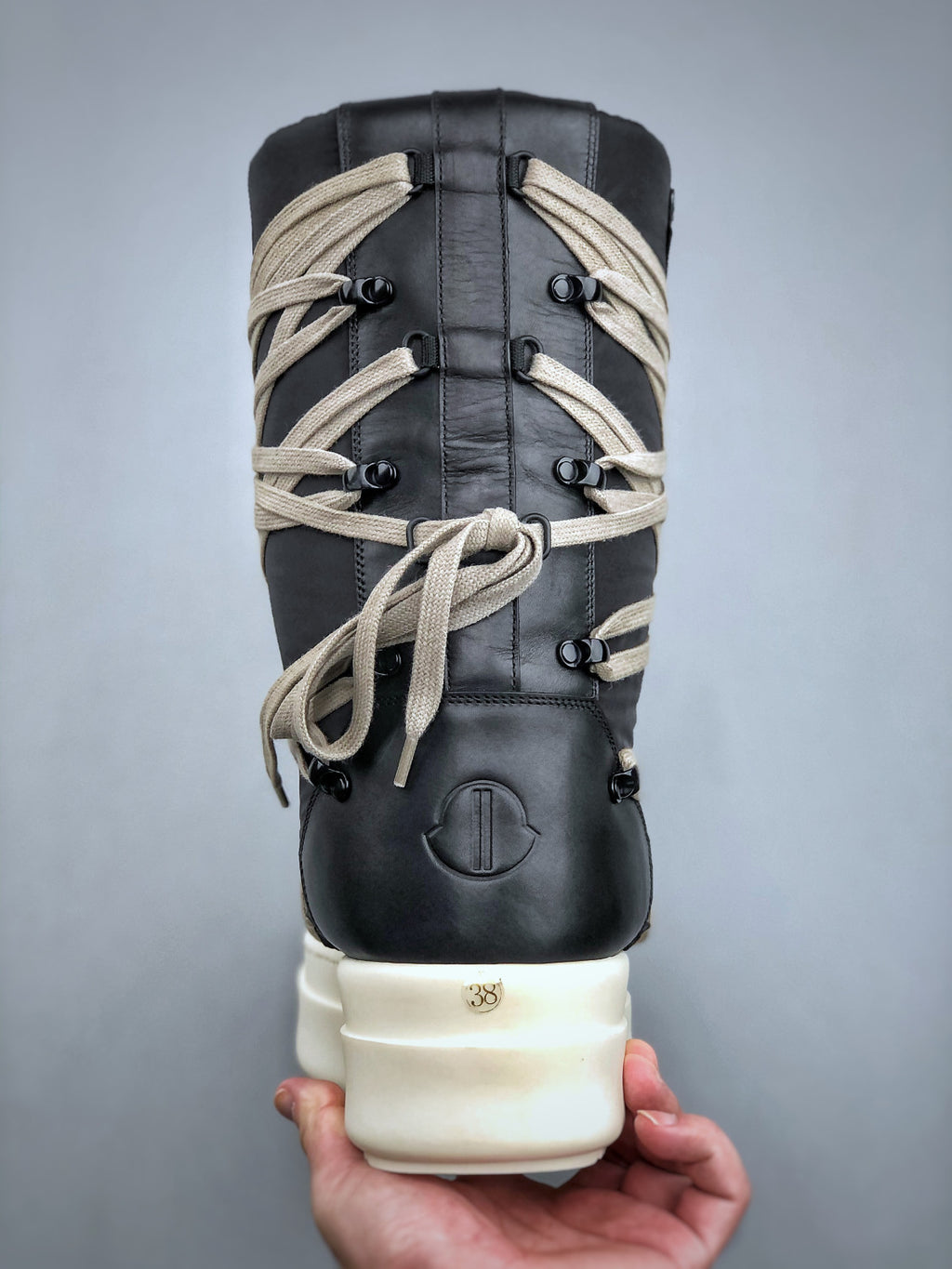 Moncler x Rick Owens DRKSHDW Crazy Strappy High-top Ski Boots #335512