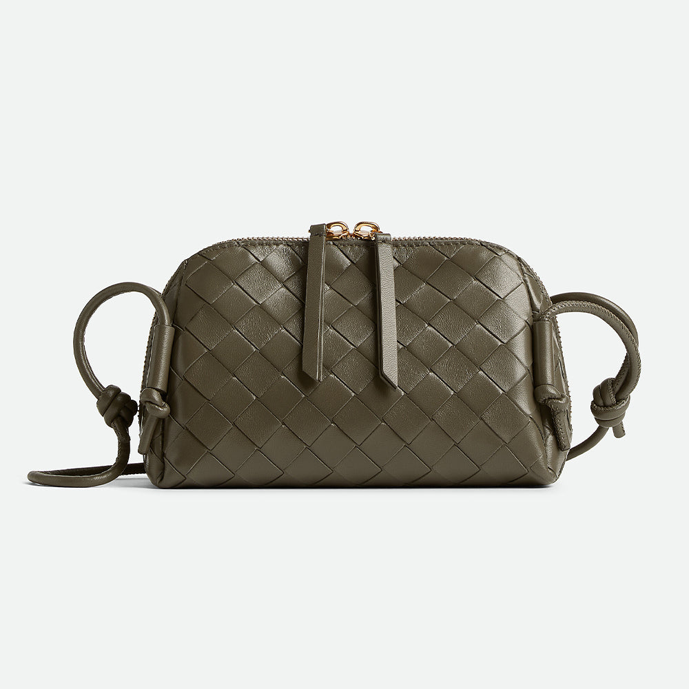 Bottega Veneta  Concert Clutch Intrecciato-woven Leather Clutch Women's Slim-strap Casual Crossbody Bag Elegant And Stylish Bags #196293