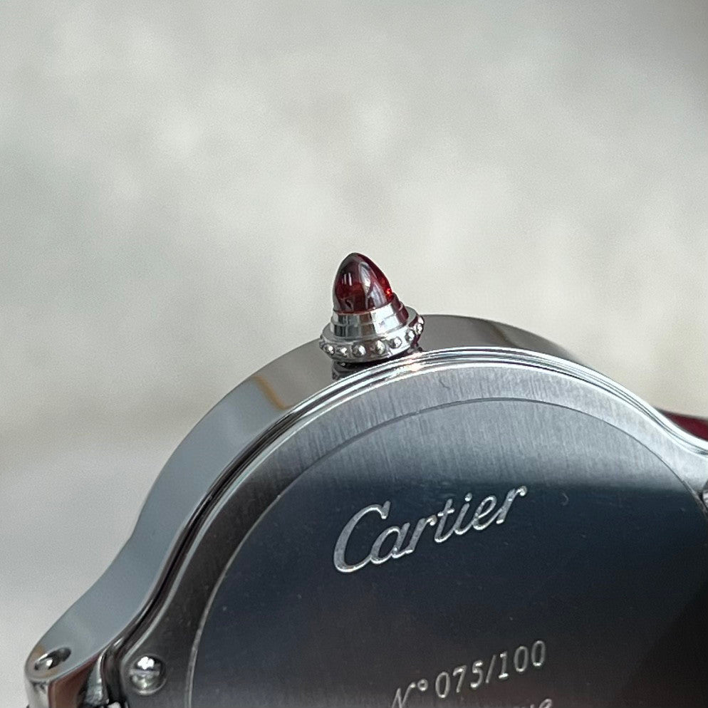 Cartier Women's Half Round Leather Strap Watch #96624