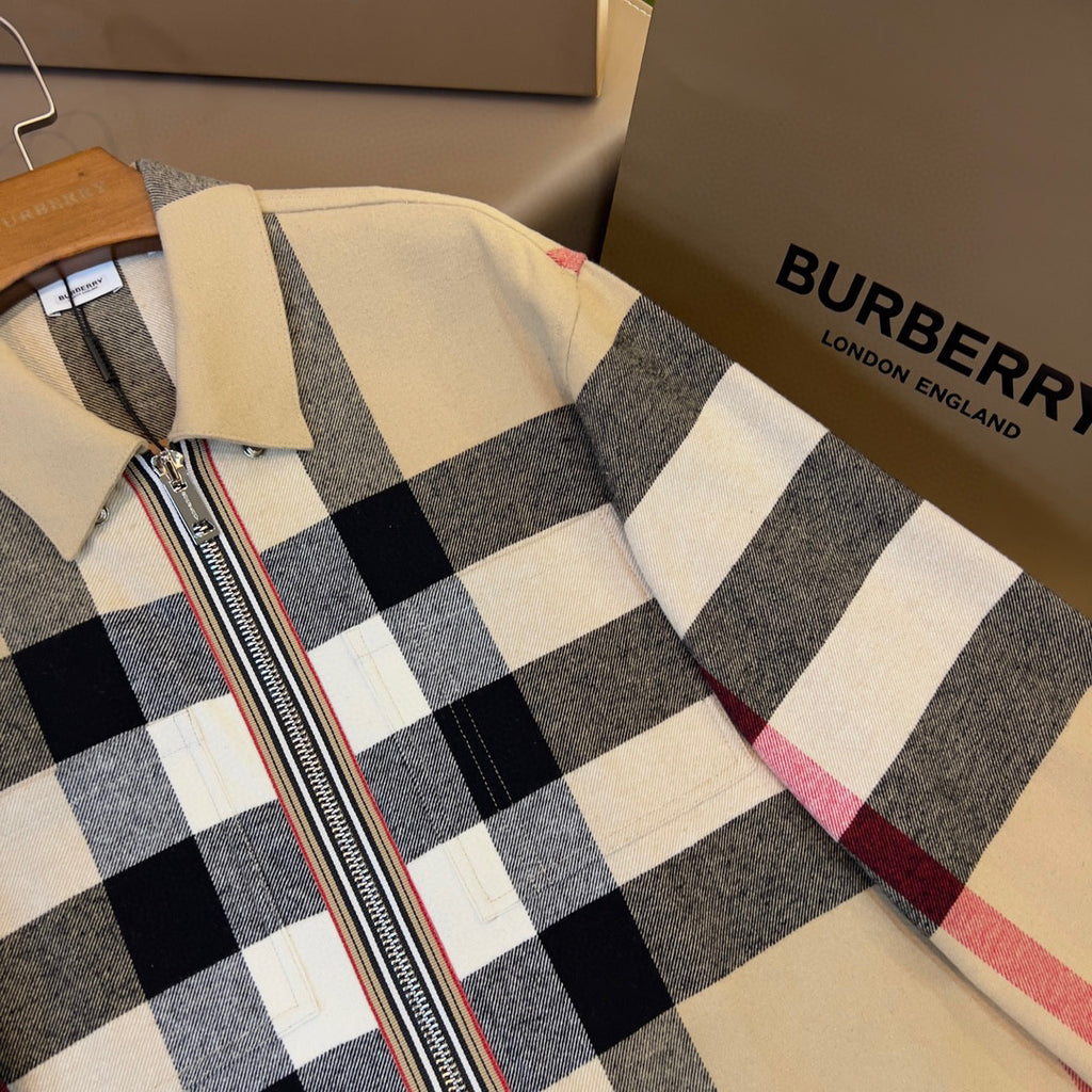 Burberry Men's Check Zip Jacket #96224