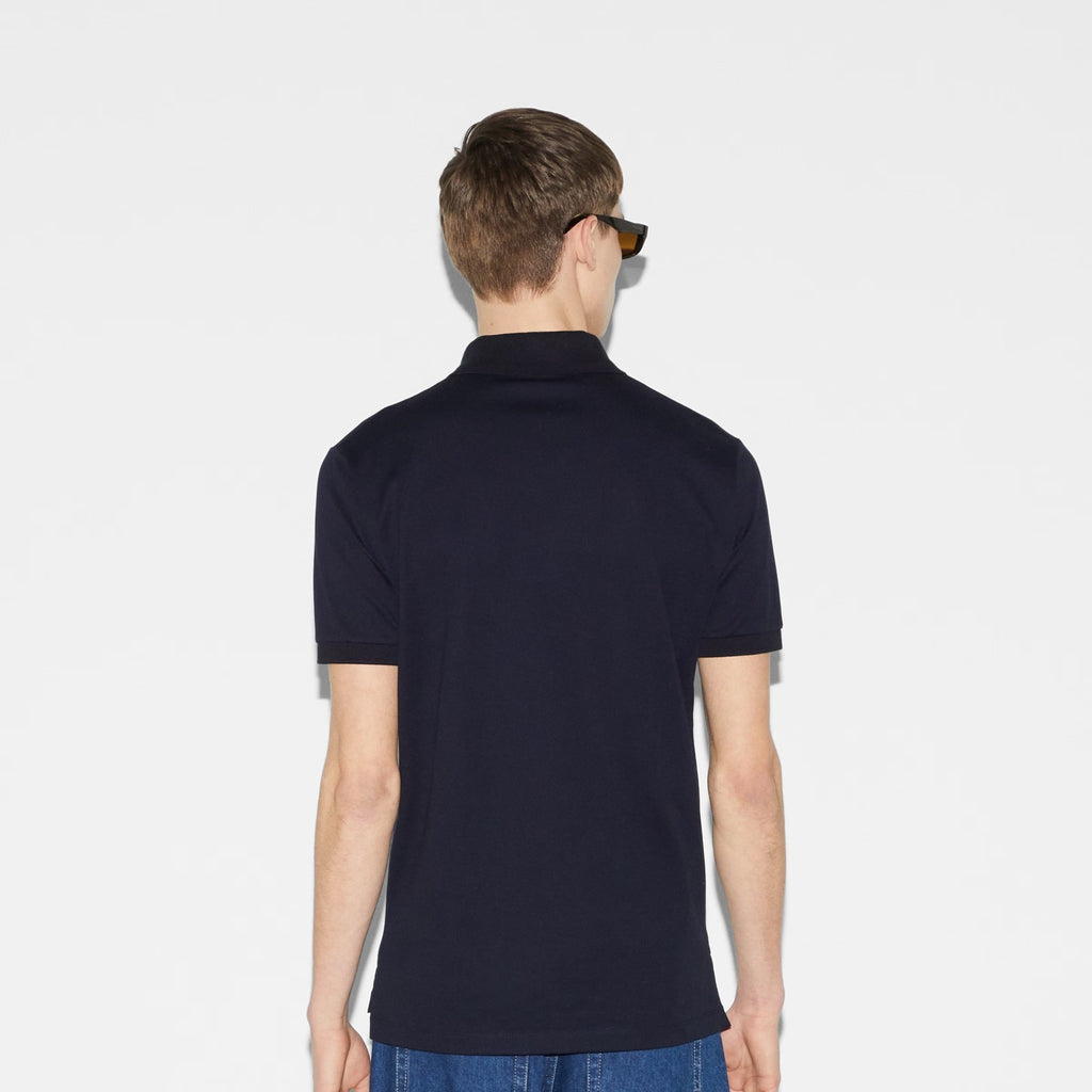 Gucci Men's Summer Solid Color Cotton Short Sleeve With Mesh Fit Casual Polo Shirt #71461