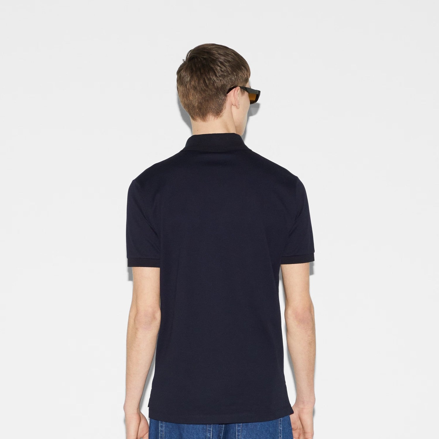 Gucci Men's Summer Solid Color Cotton Short Sleeve With Mesh Fit Casual Polo Shirt #71461
