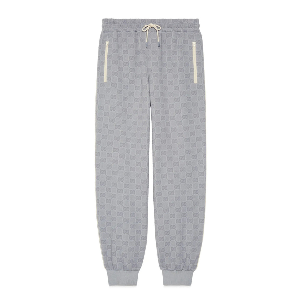 Gucci Men's Spring and Autumn Letter Printed Zipper Long Sleeve Jacket Lace-Up Knit Sweatpants Pants Set Suit #72537