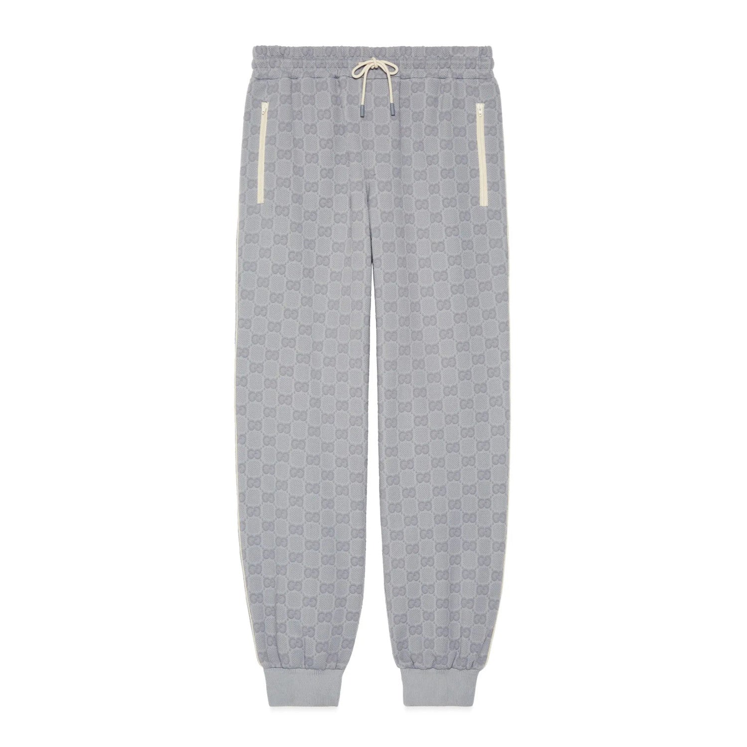 Gucci Men's Spring and Autumn Letter Printed Zipper Long Sleeve Jacket Lace-Up Knit Sweatpants Pants Set Suit #72537