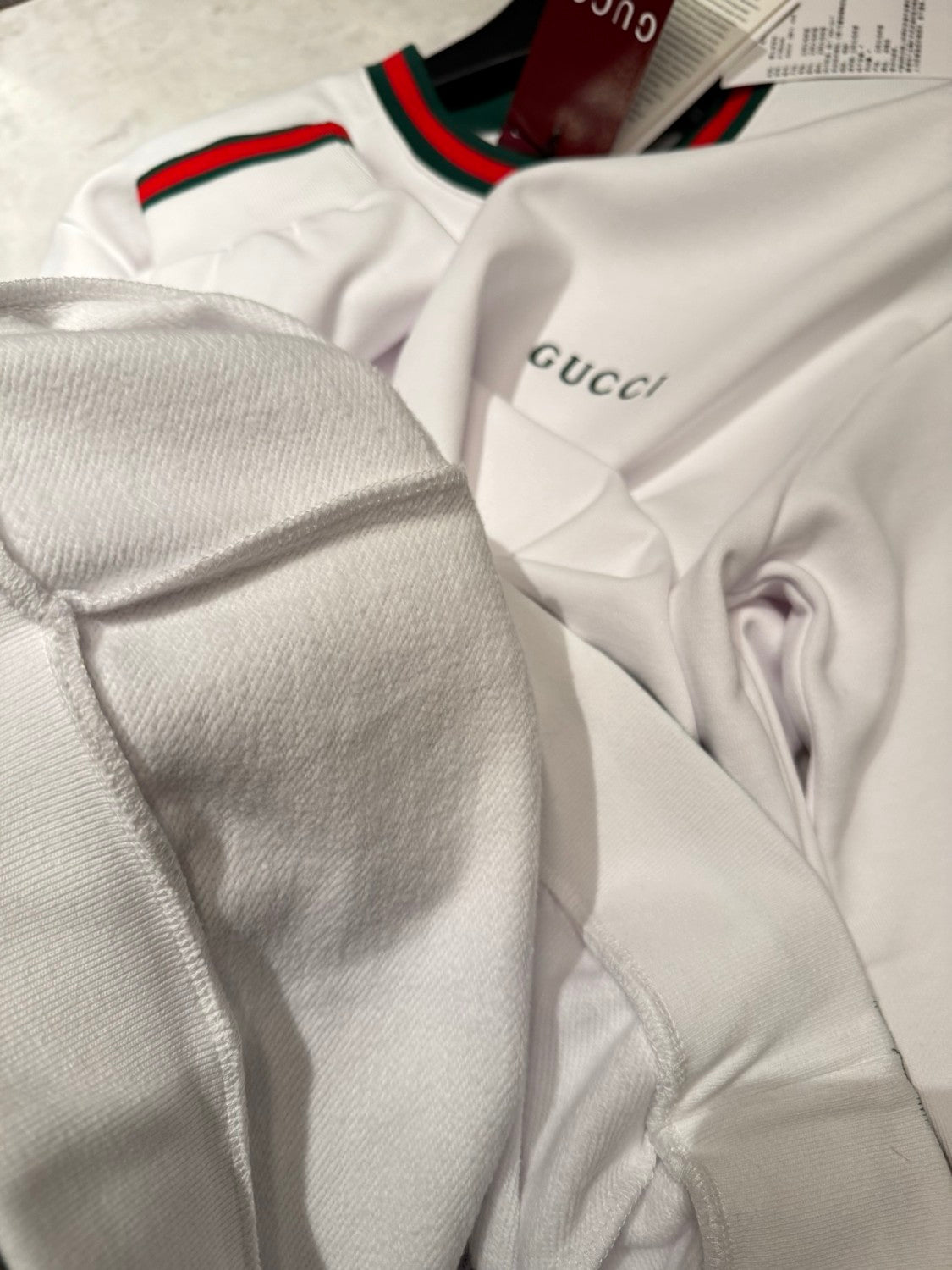 Gucci Men's And Women's Spring/fall Fashion Casual Crewneck Pullover Hoodie With Color Blocked Collar Logo And Letter Embroidery Long Sleeve Sweatshirt #79288