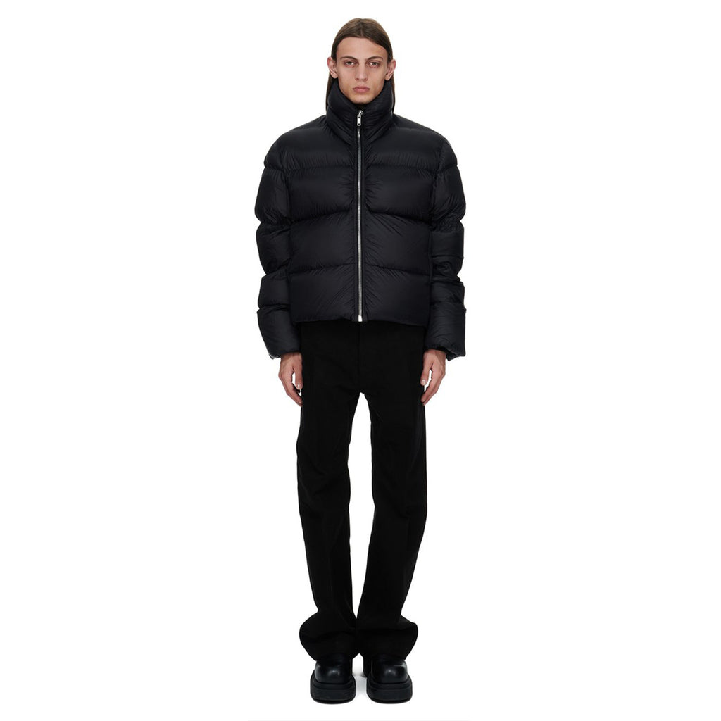 Rick Owens Men's Autumn And Winter Dark Style Collar Zip Down Jacket Warm High Street Fashion Casual Versatile Down Coat  Ngvp #9791